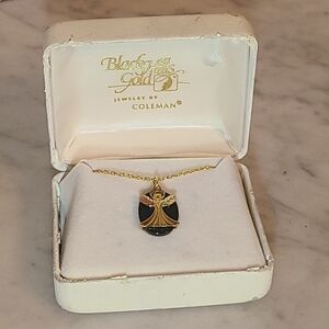 Black Hills Gold Angel Pendant Necklace by Coleman